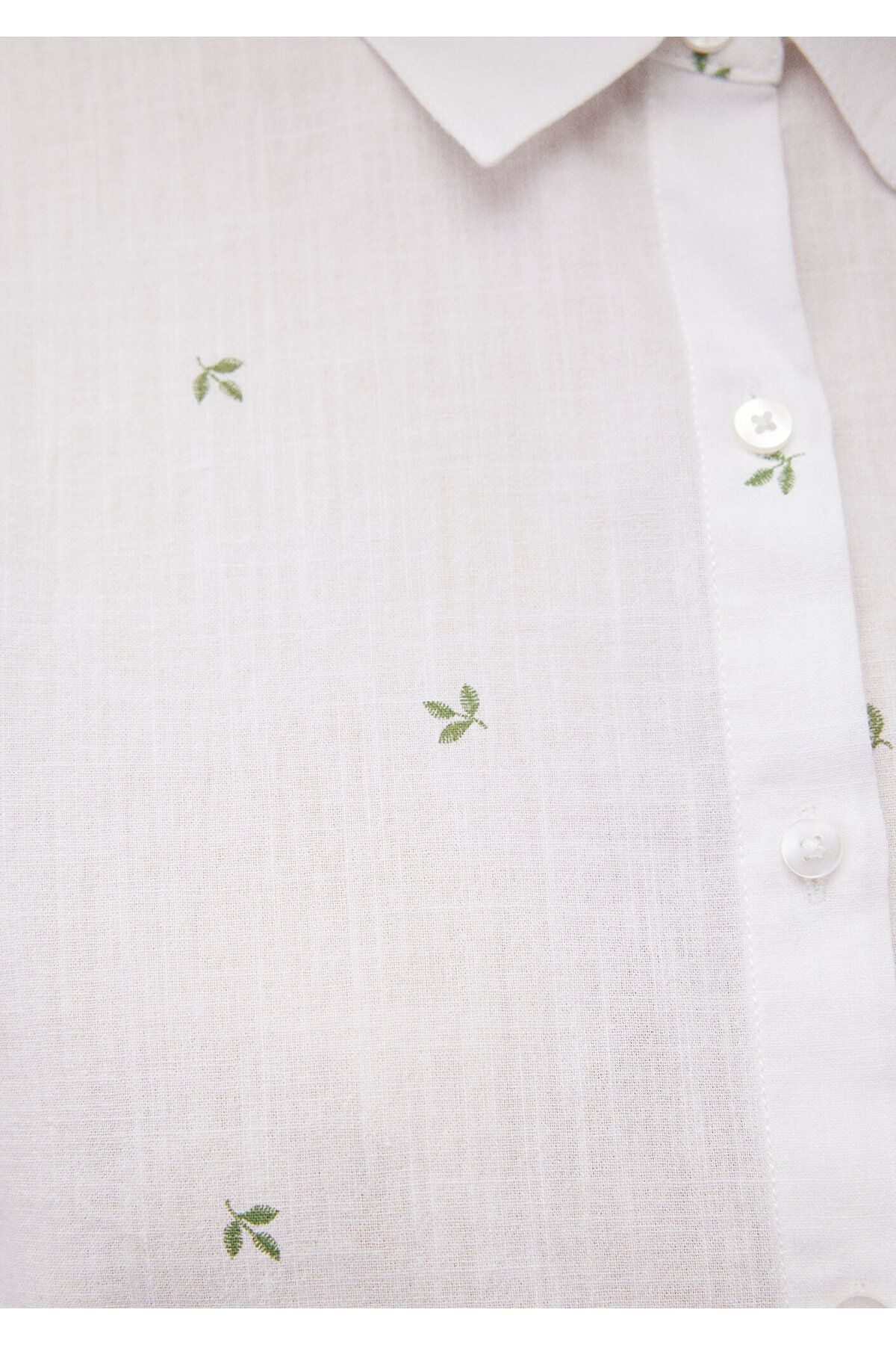 MAVİ KADIN UZUN KOL GÖMLEK Comfrey Leave Print 1210030-88007 MAVİ KADIN UZUN KOL GÖMLEK Comfrey Leave Print 1210030-88007