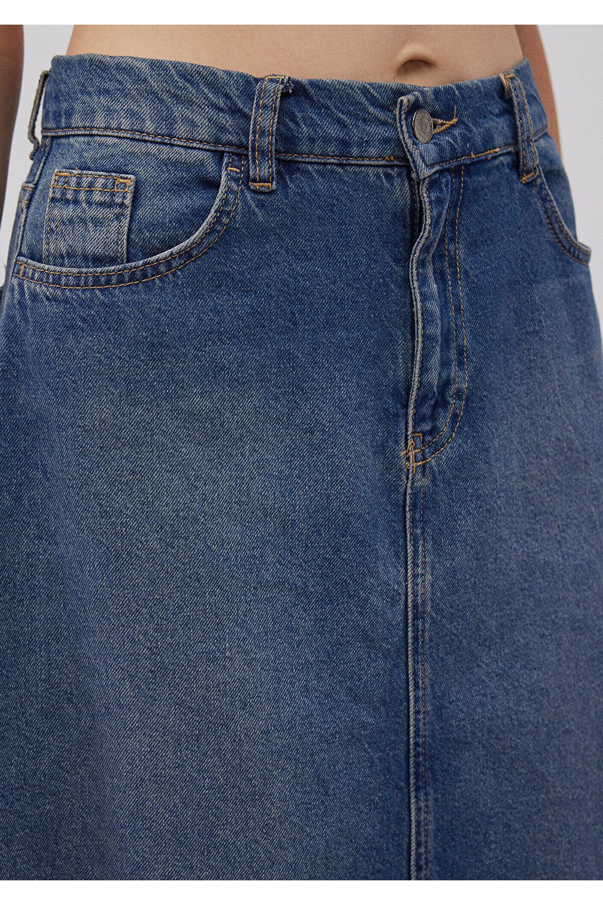 Midi Denim Etek 1310566-82052 Midi Denim Etek 1310566-82052