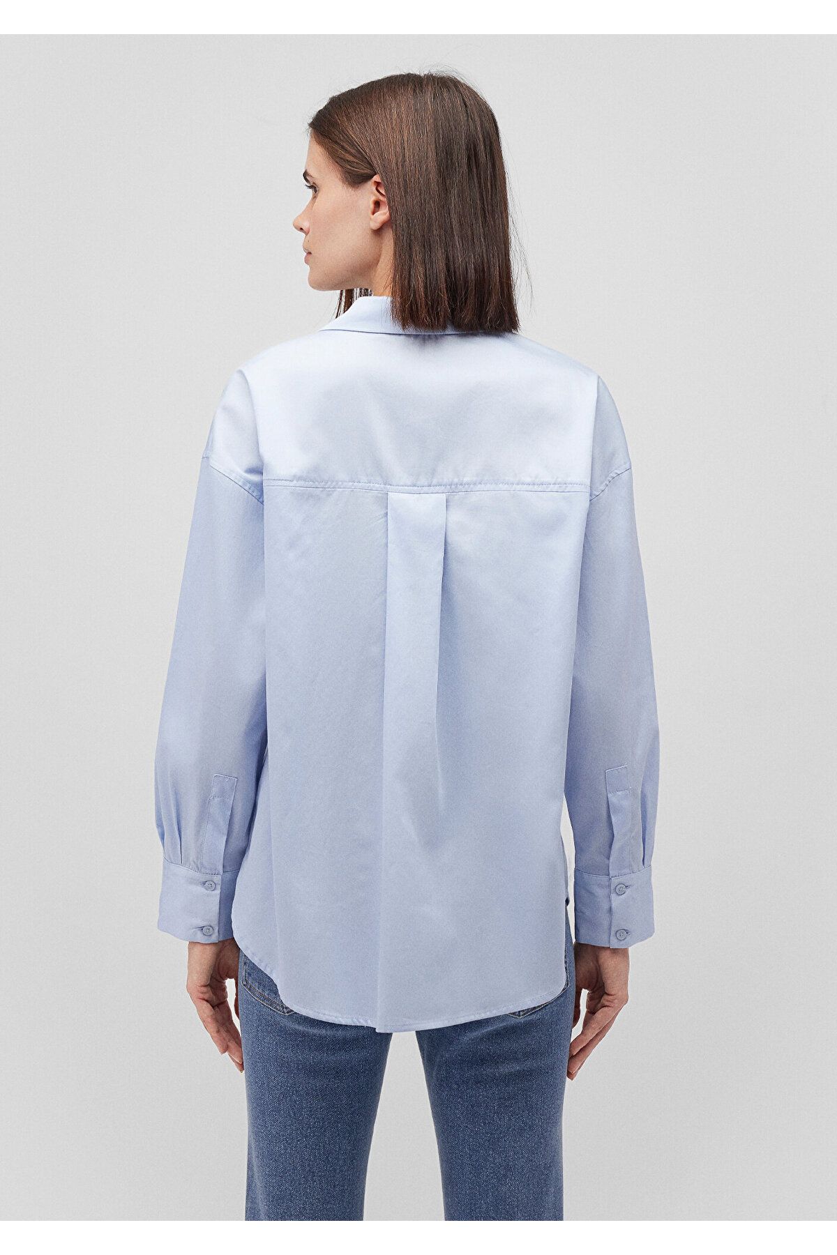 Pamuklu Poplin Gömlek Loose Fit / Bol Rahat Kesim 1210885-70813 Pamuklu Poplin Gömlek Loose Fit / Bol Rahat Kesim 1210885-70813