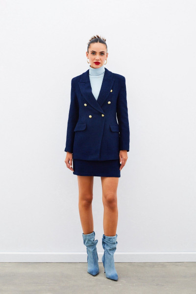 Mini Boy Tüvit Etek - LACİVERT Mini Boy Tüvit Etek - LACİVERT