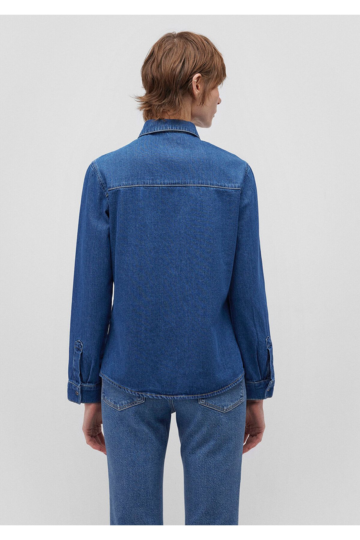 Levin Classic Denim Koyu Mavi Jean Gömlek Fitted / Vücuda Oturan Kesim 1210477-87814 Levin Classic Denim Koyu Mavi Jean Gömlek Fitted / Vücuda Oturan Kesim 1210477-87814