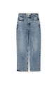 Hotfix baskılı wide leg fit jean pantolon