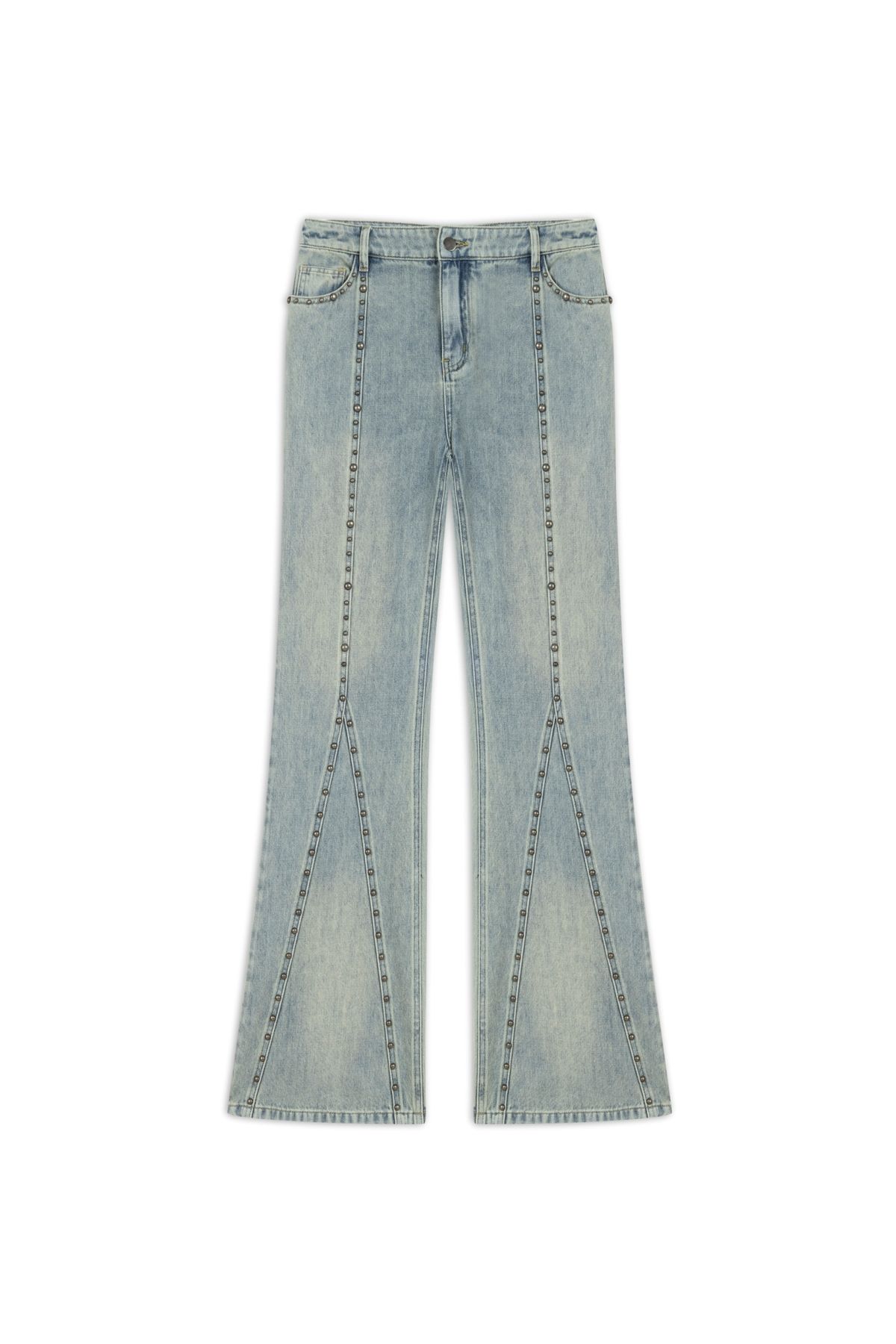 Trok Baskılı Jean Pantolon Trok Baskılı Jean Pantolon