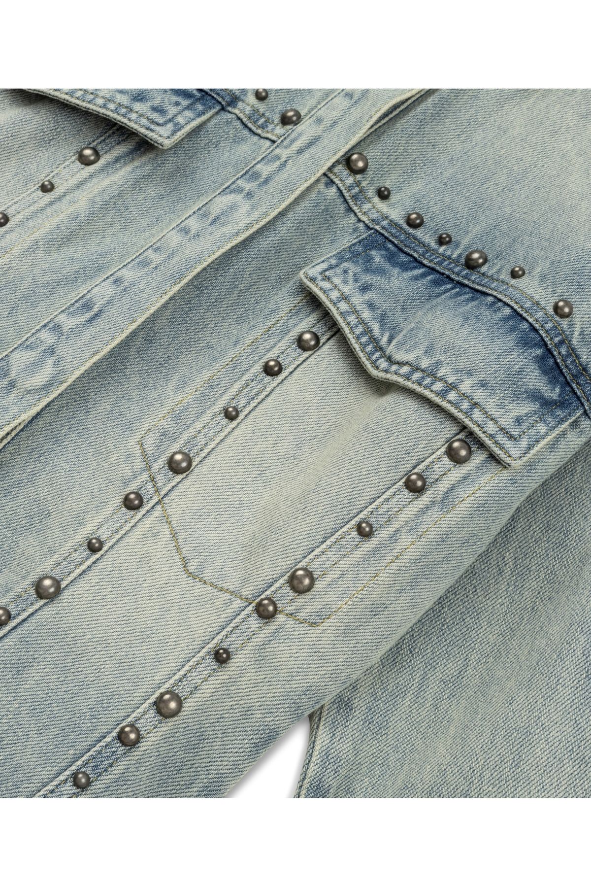 Trok baskılı jean ceket Trok baskılı jean ceket