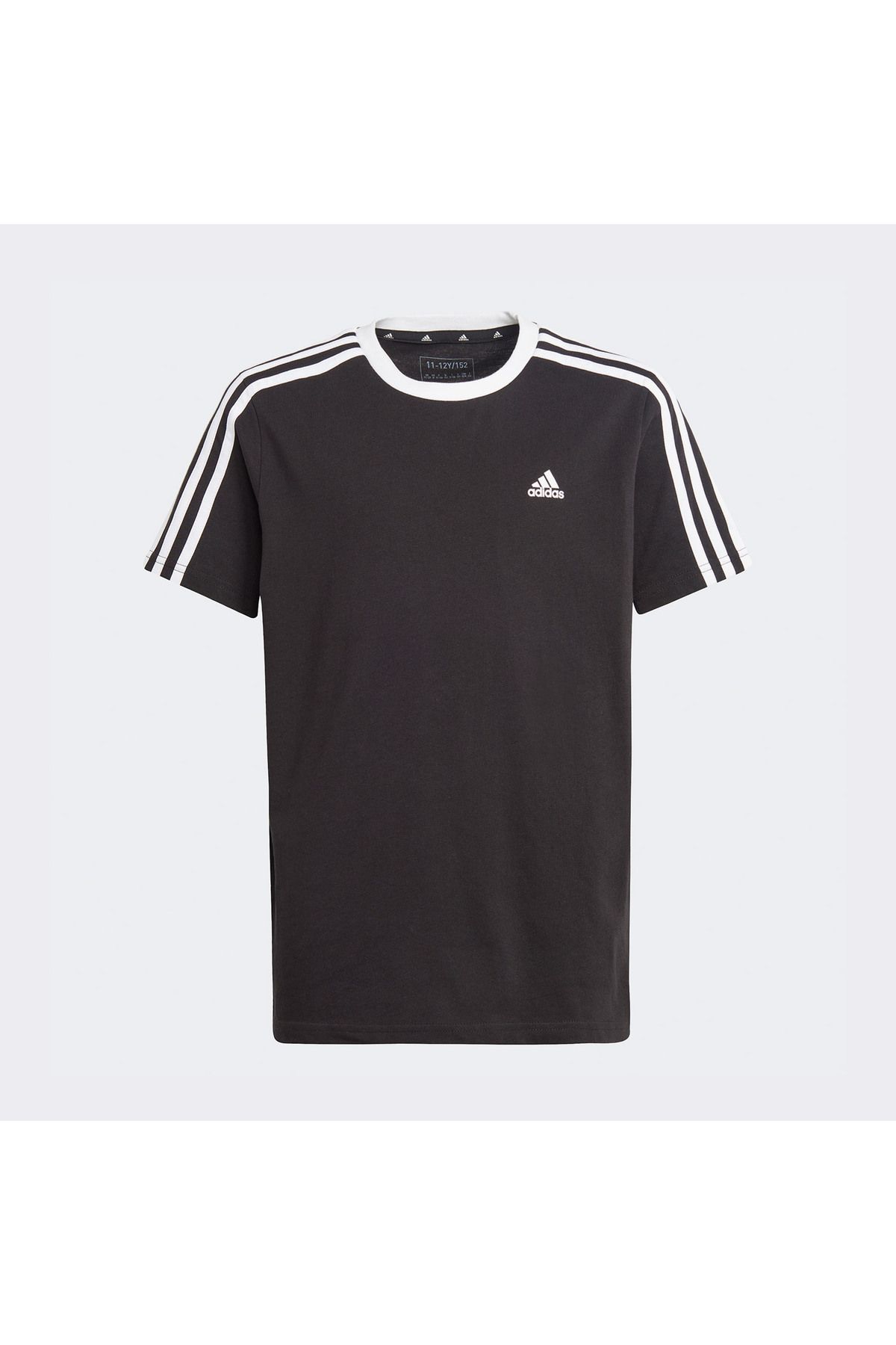 Essentials 3-stripes Erkek Siyah Günlük T-shirt