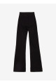 Yüksek Bel Bol Paça Flare Siyah Kadin Denim Pantolon F4WL-PNT0633 Yüksek Bel Bol Paça Flare Siyah Kadin Denim Pantolon F4WL-PNT0633