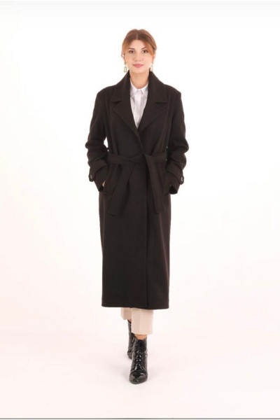 Oversize Kuşaklı Manto-875 Oversize Kuşaklı Manto-875