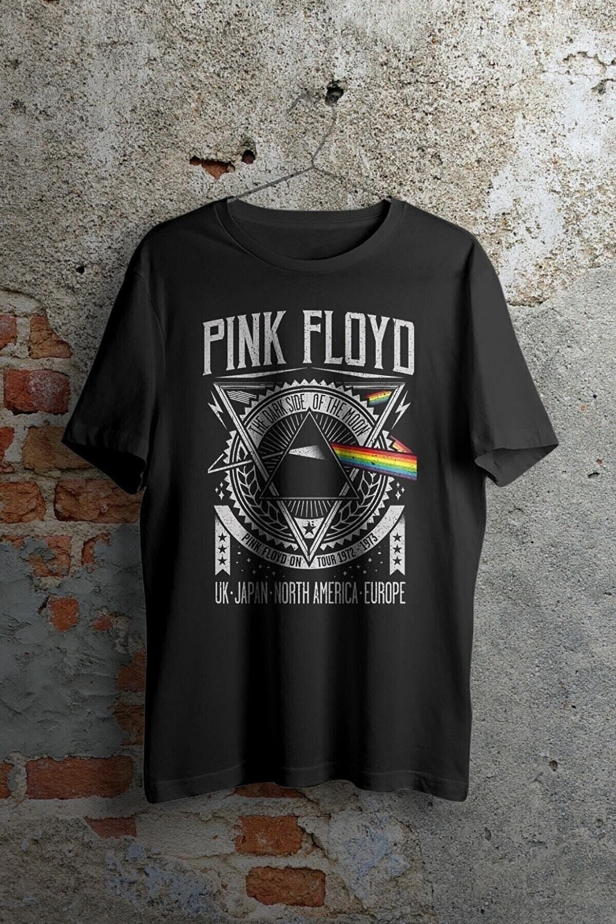 Pink Floyd Dark Side Europe Unisex Baskılı Owersize Tshirt