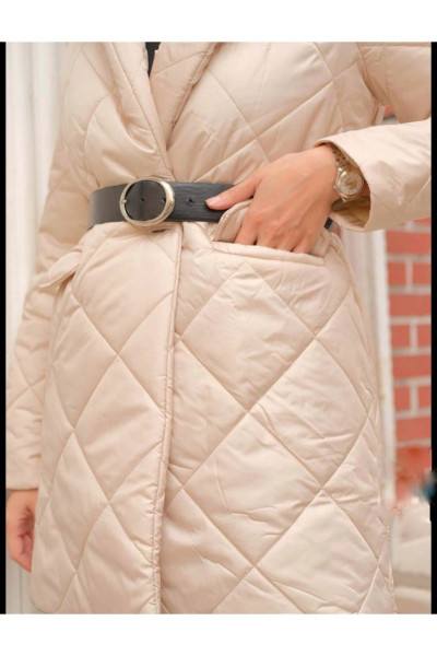 Kemer detaylı şişme mont Kemer detaylı şişme mont