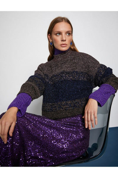 Melis Ağazat X - Balıkçı Yaka Oversize Kazak Melis Ağazat X - Balıkçı Yaka Oversize Kazak