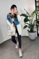 Kalın Örme Denim Detay Uzun Kadın Hırka Ekru Kalın Örme Denim Detay Uzun Kadın Hırka Ekru