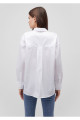 Pamuklu Beyaz Poplin Gömlek Loose Fit / Bol Rahat Kesim 1210885-620 Pamuklu Beyaz Poplin Gömlek Loose Fit / Bol Rahat Kesim 1210885-620