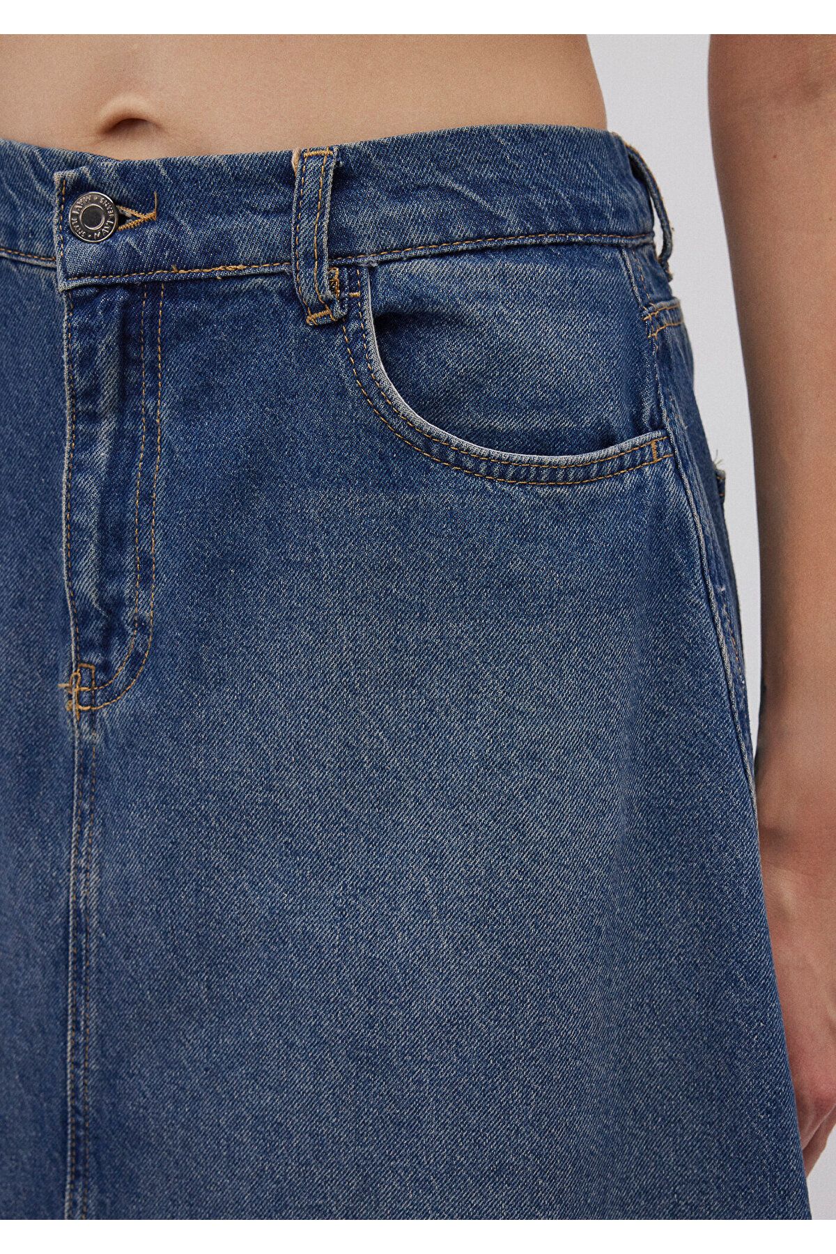 Midi Denim Etek 1310566-82052 Midi Denim Etek 1310566-82052