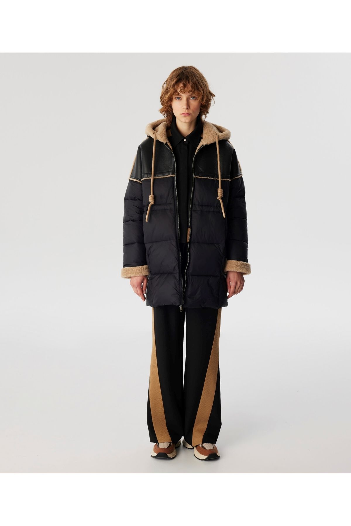 Kumaş mıx puffer mont Kumaş mıx puffer mont