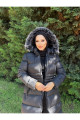 Kadın Tesettür Uzun Şişme Mont CK-1008 Kadın Tesettür Uzun Şişme Mont CK-1008