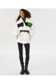 Patch aksesuarlı colorblock mont Patch aksesuarlı colorblock mont