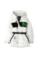 Patch aksesuarlı colorblock mont Patch aksesuarlı colorblock mont