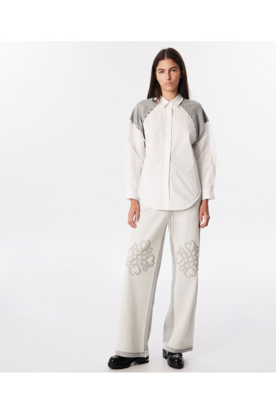 Kumaş mıx poplin gömlek Kumaş mıx poplin gömlek