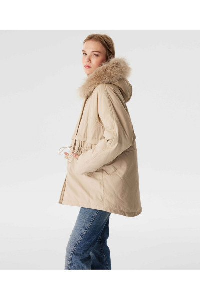 Kapitone detaylı mont Kapitone detaylı mont