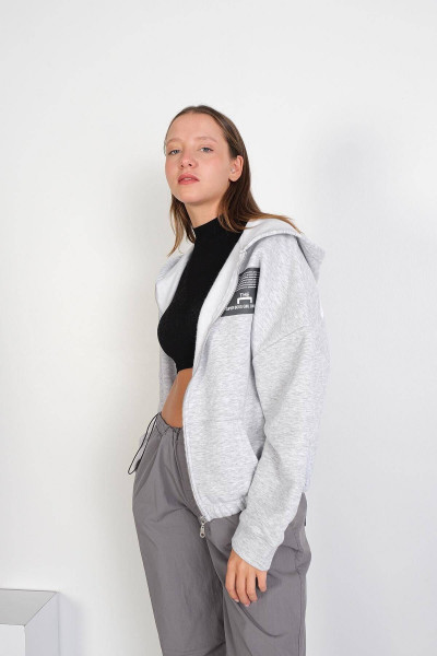 Kapüşonlu Baskılı Sweatshirt H9924-t11 Kapüşonlu Baskılı Sweatshirt H9924-t11