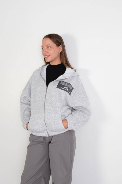 Kapüşonlu Baskılı Sweatshirt H9924-t11 Kapüşonlu Baskılı Sweatshirt H9924-t11