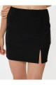 Slim Fit Yırtmaç Detaylı Mini Etek Slim Fit Yırtmaç Detaylı Mini Etek