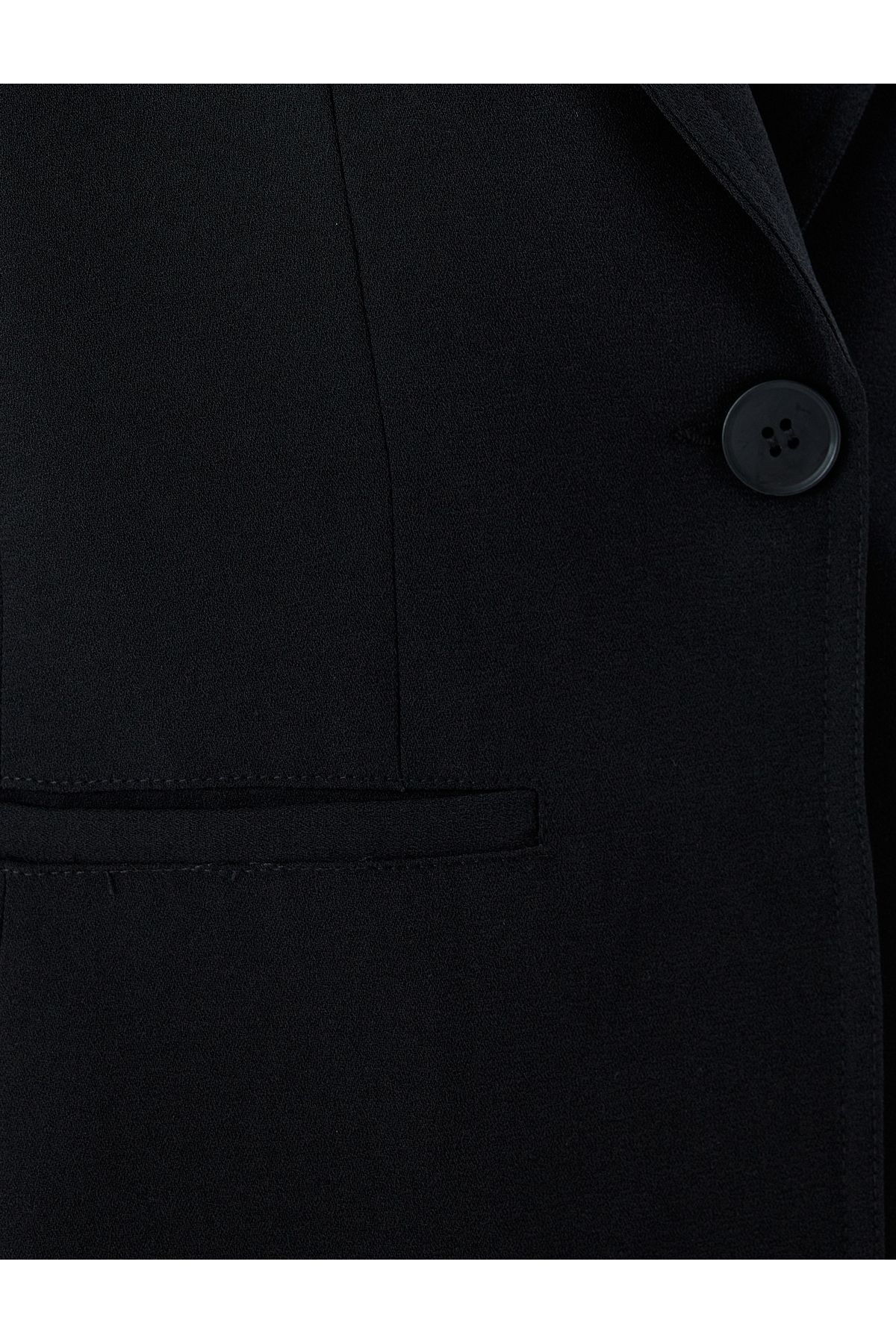 Klasik Blazer Ceket 3/4 Kol Kruvaze Cepli Regular Fit Klasik Blazer Ceket 3/4 Kol Kruvaze Cepli Regular Fit