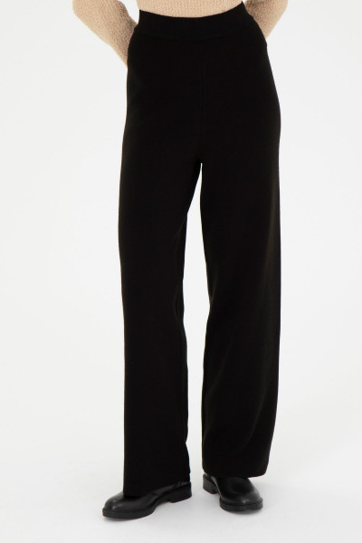 Kadın Siyah Triko Pantolon 50277305-VR046 Kadın Siyah Triko Pantolon 50277305-VR046