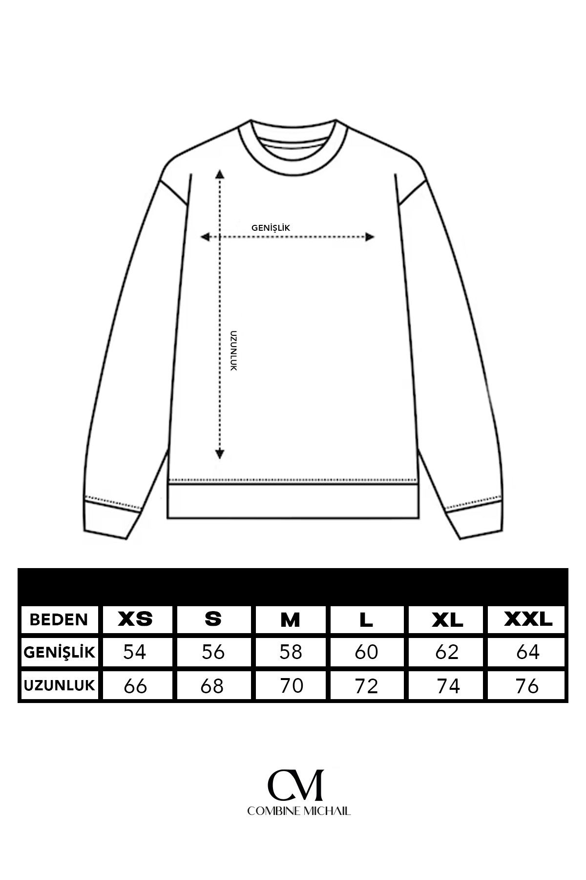 Kadın Bisiklet Yaka Basic Oversize Sweatshirt SİYAH