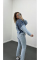 ZR Çift Renkli Denim Kot Ceket ZR Çift Renkli Denim Kot Ceket