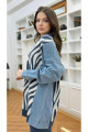 Premium Kalite Oversize Denim Kot Detaylı Düğmeli Triko Takım İkili Tasarım Triko Takım Premium Kalite Oversize Denim Kot Detaylı Düğmeli Triko Takım İkili Tasarım Triko Takım