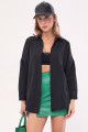 Kadın Siyah Oversize Uzun Basic Gömlek ARM-22Y001118 Kadın Siyah Oversize Uzun Basic Gömlek ARM-22Y001118