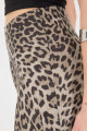 Leopar Desenli Midi Boy Saten Etek E16126-P11 Leopar Desenli Midi Boy Saten Etek E16126-P11