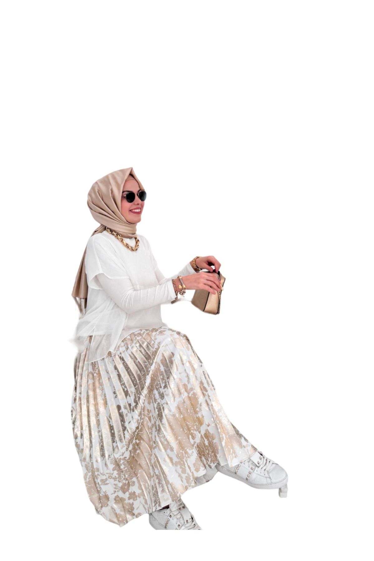 MOODBASİC 50 GOLD DESEN ETEK MOODBASİC 50 GOLD DESEN ETEK
