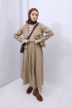 Kloş Paraşüt Etek Takım Camel Kloş Paraşüt Etek Takım Camel