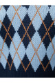 Oversize Kazak Polo Yaka Baklava Desenli Oversize Kazak Polo Yaka Baklava Desenli