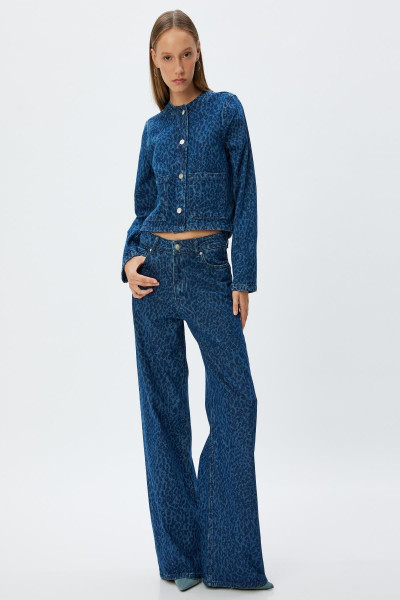 Orta Indigo Kadın Ceket 5WAL50056MD