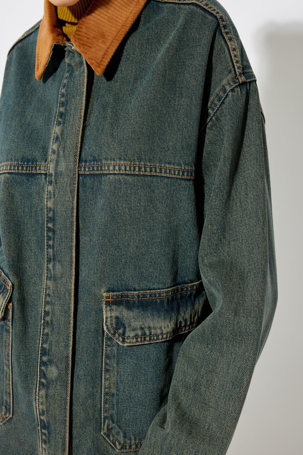 Koyu Indigo Kadın Ceket 5WAL50031MD