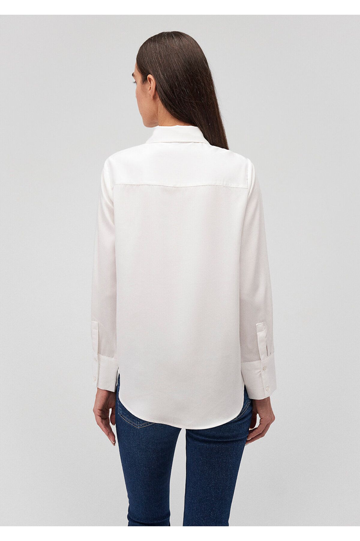 Lux Touch Tencel Tm Beyaz Lyocell Gömlek Regular Fit / Normal Kesim 1210890-70057 Lux Touch Tencel Tm Beyaz Lyocell Gömlek Regular Fit / Normal Kesim 1210890-70057