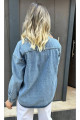 Taş Detaylı Kot Denim Ceket Taş Detaylı Kot Denim Ceket