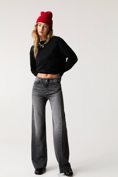 Oversize uzun kollu t-shirt Oversize uzun kollu t-shirt