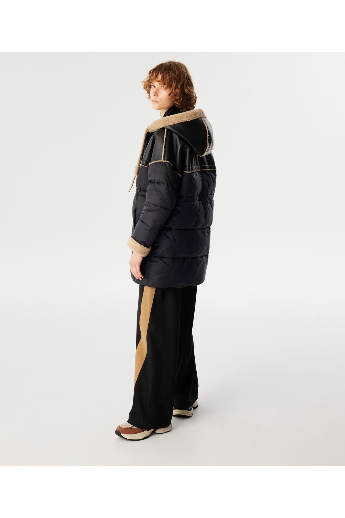 Kumaş mıx puffer mont Kumaş mıx puffer mont