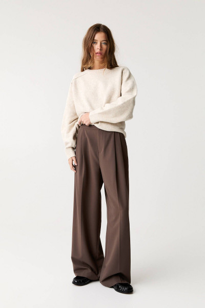 Klasik orta bel pantolon