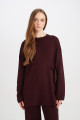 Regular Fit Bisiklet Yaka Bağlamalı Basic Düz Triko Kazak Tunik D7508ax24wn Regular Fit Bisiklet Yaka Bağlamalı Basic Düz Triko Kazak Tunik D7508ax24wn