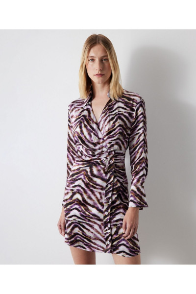 Zebra desen saten elbise Zebra desen saten elbise