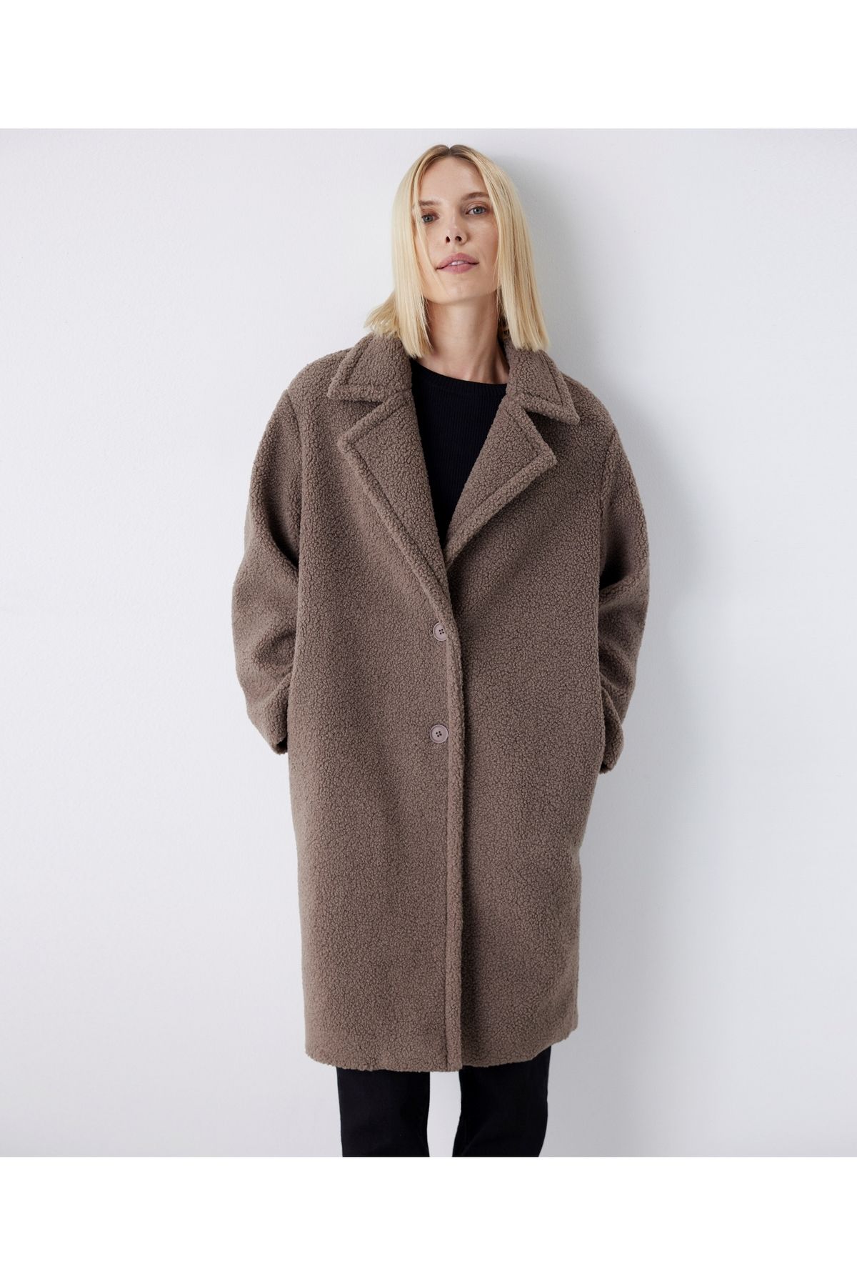 Shearling kaban