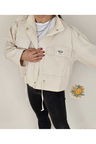 Oversize Keten Ceket Oversize Keten Ceket