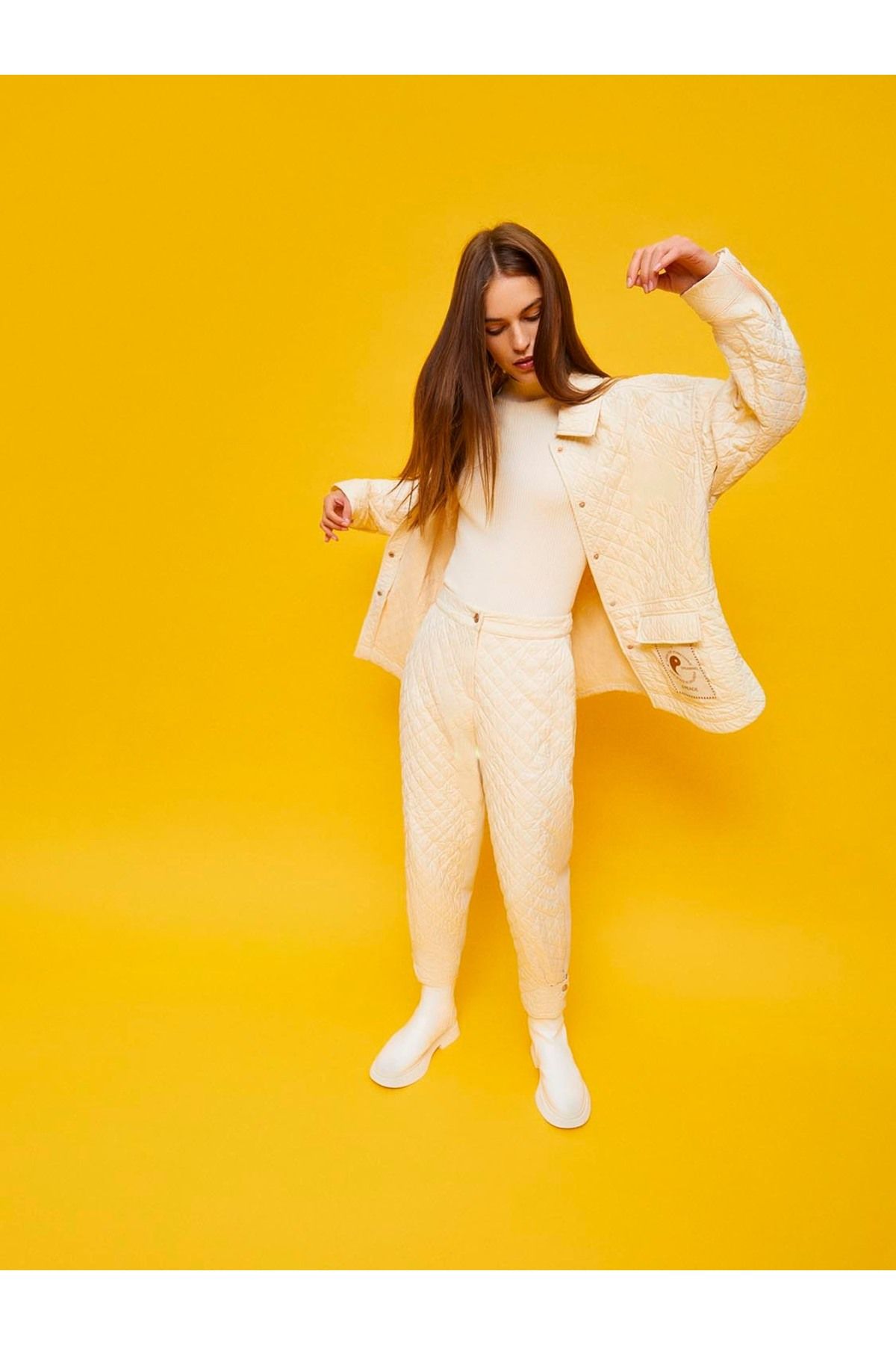 Kapitone Oversize Ceket Kapitone Oversize Ceket