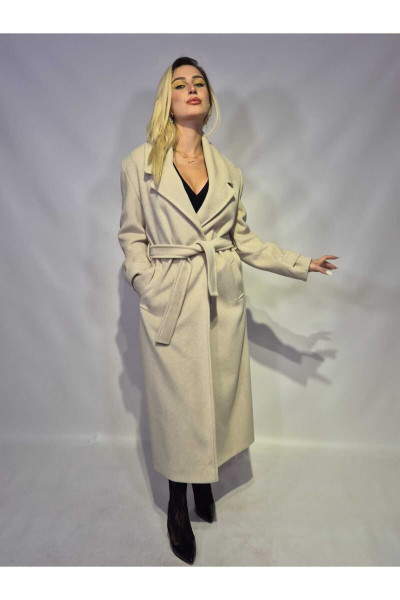 Oversize Kuşaklı Manto-875 Oversize Kuşaklı Manto-875