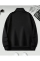 2'li Unisex Dik Yakalı Yarım Fermuarlı Oversize Sweatshirt